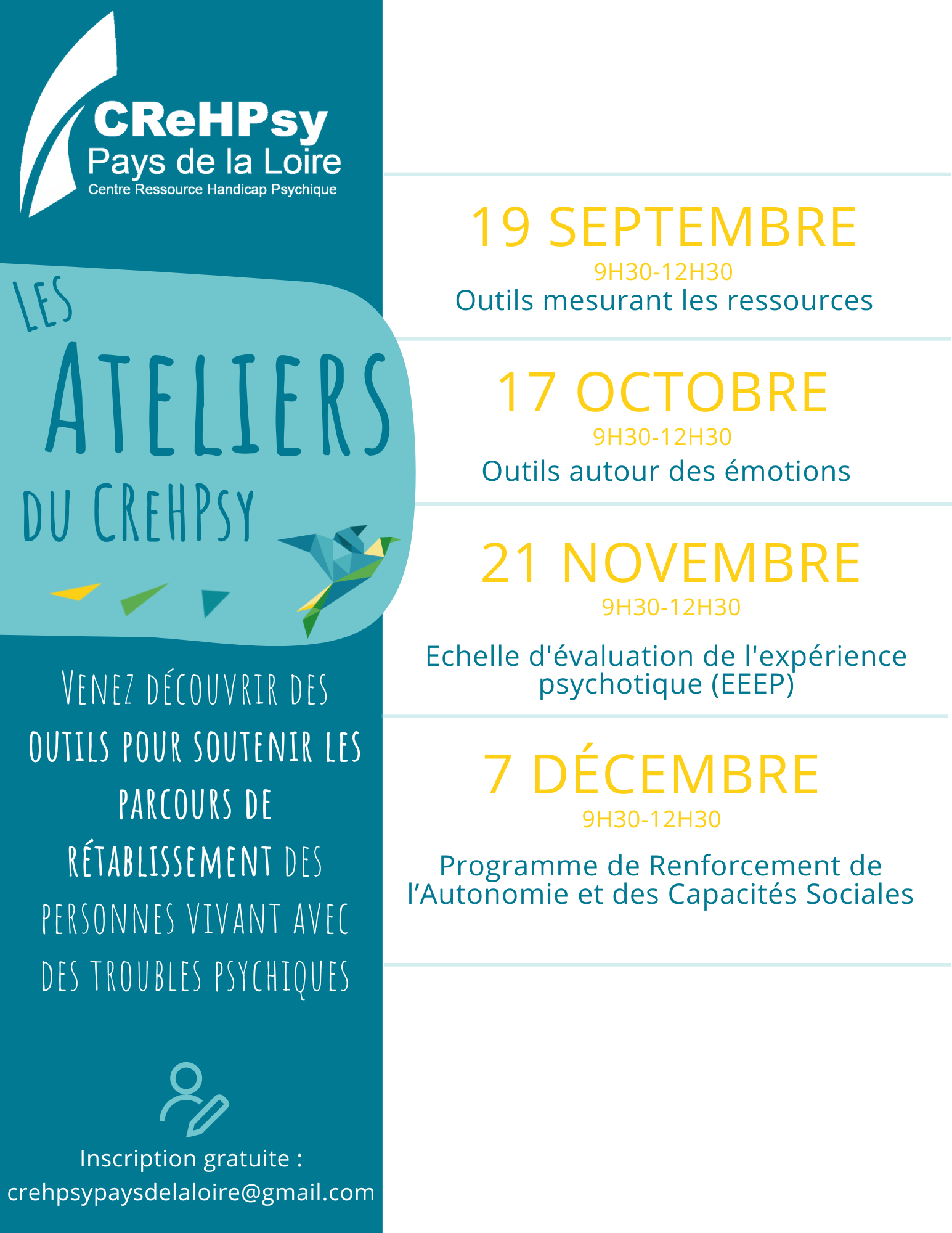 Les Ateliers du CReHPsy